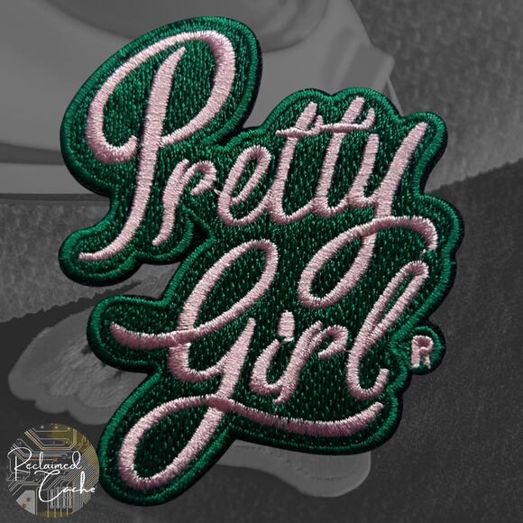Pretty Girl Iron On Patch - Picture 1 of 3